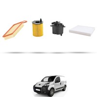 Hoffcar Wartungskit 4 Filter FüR Peugeot Bipper 1.4 HDI 50Kw Ab 2008