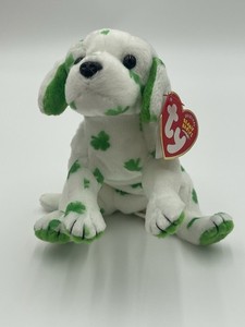 BLARN-e TY Beanie Babies Shamrock St. Patricks Day Collectible Dog puppy