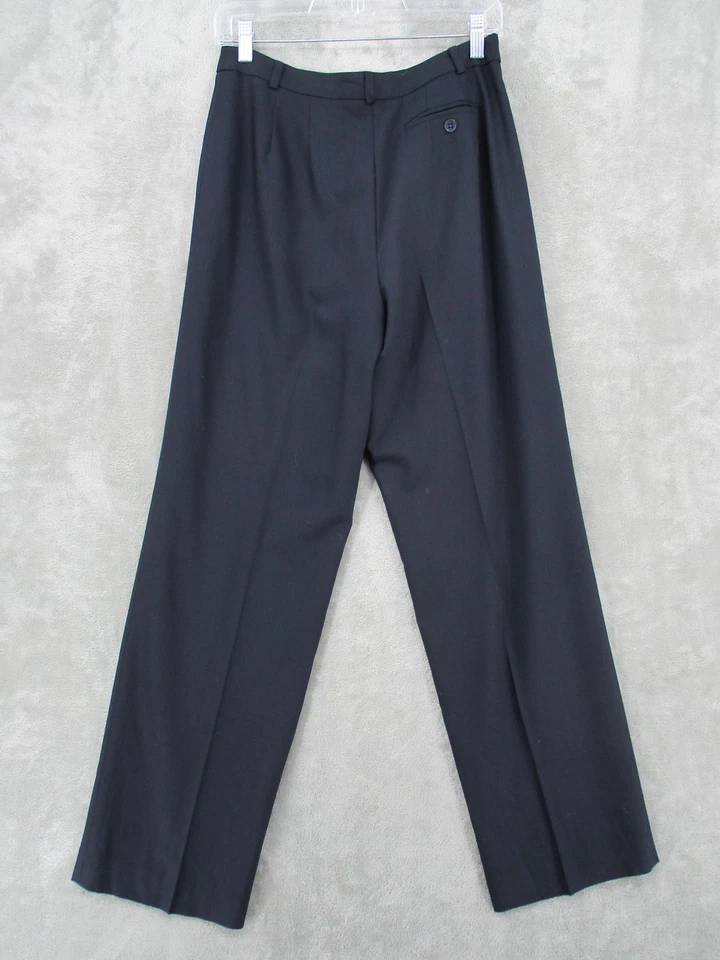 Vintage Talbots Pants 6 Wool Blend Straight Leg Pleated Minimalist Career Lined - Image 2 of 4