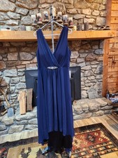 eliza j dress 18 long formal gown, blue.  Brand new with tags