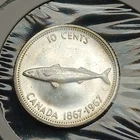 1867-1967 Canada Dime 10 Cent Silver Coin