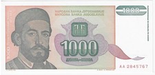 Yugoslavia, 1000 Dinara, 1994,  P-140, UNC