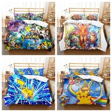 Kinder 3D Pokemon Pikachu Bettbezug Bettwäsc...