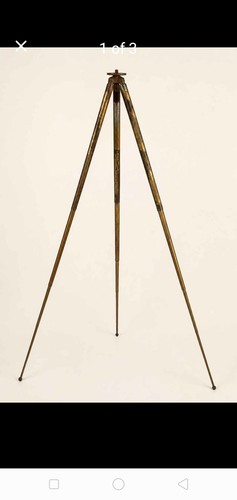 Quality c.1900 EXCELSIOR D.R.G.M. Brass Camera Tripod – German Antique Ph