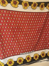 100 Cotton Brightly Colored Traditional Fabric With Swahili And Flowers