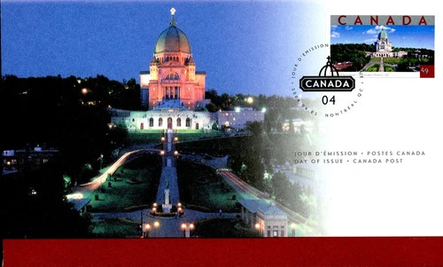 CANADA 2004 ST. JOSEPH'S ORATORY, MONTREAL FIRST DAY COVER !! M143
