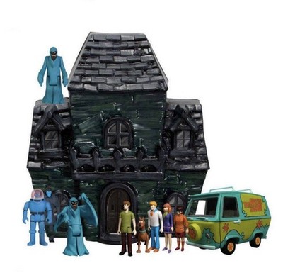 Mezco 5 Points SCOOBY DOO FRIENDS & FOES Deluxe Boxed Set NIB Complete Mansion