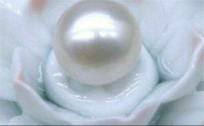 7-8mm Genuine Loose AAAA White South Sea Perfect Round Pearl Half Drilled