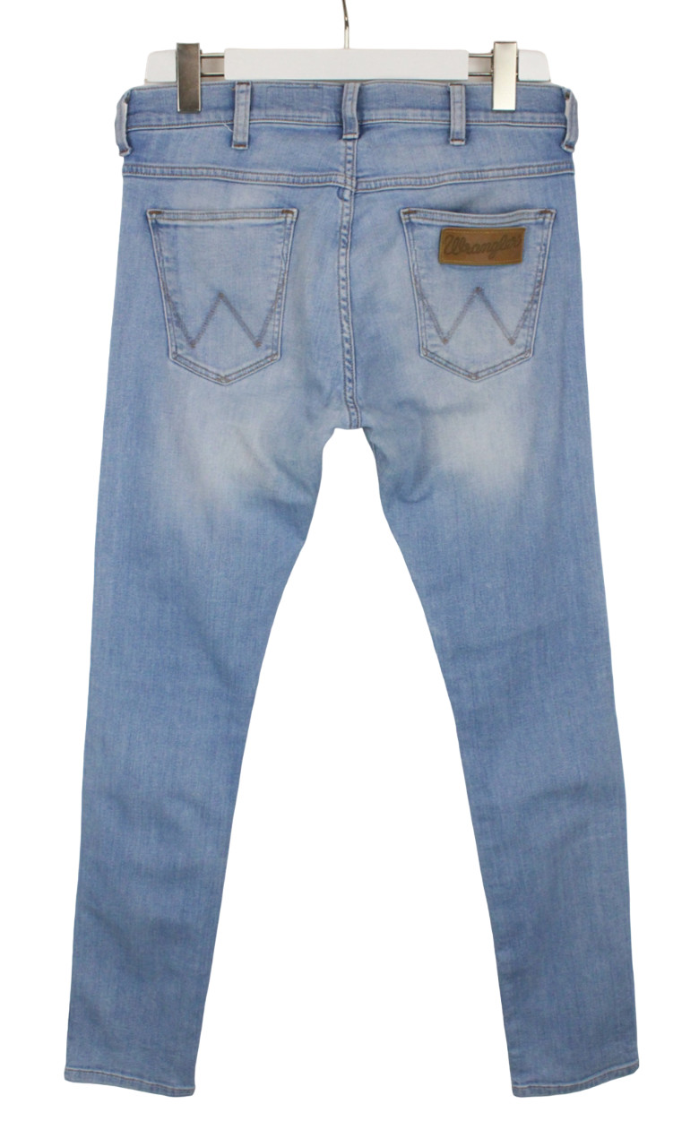 WRANGLER Bryson Jeans Men's W30/L34 Whiskers Light Slim Fit Denim Blue thumbnail 2