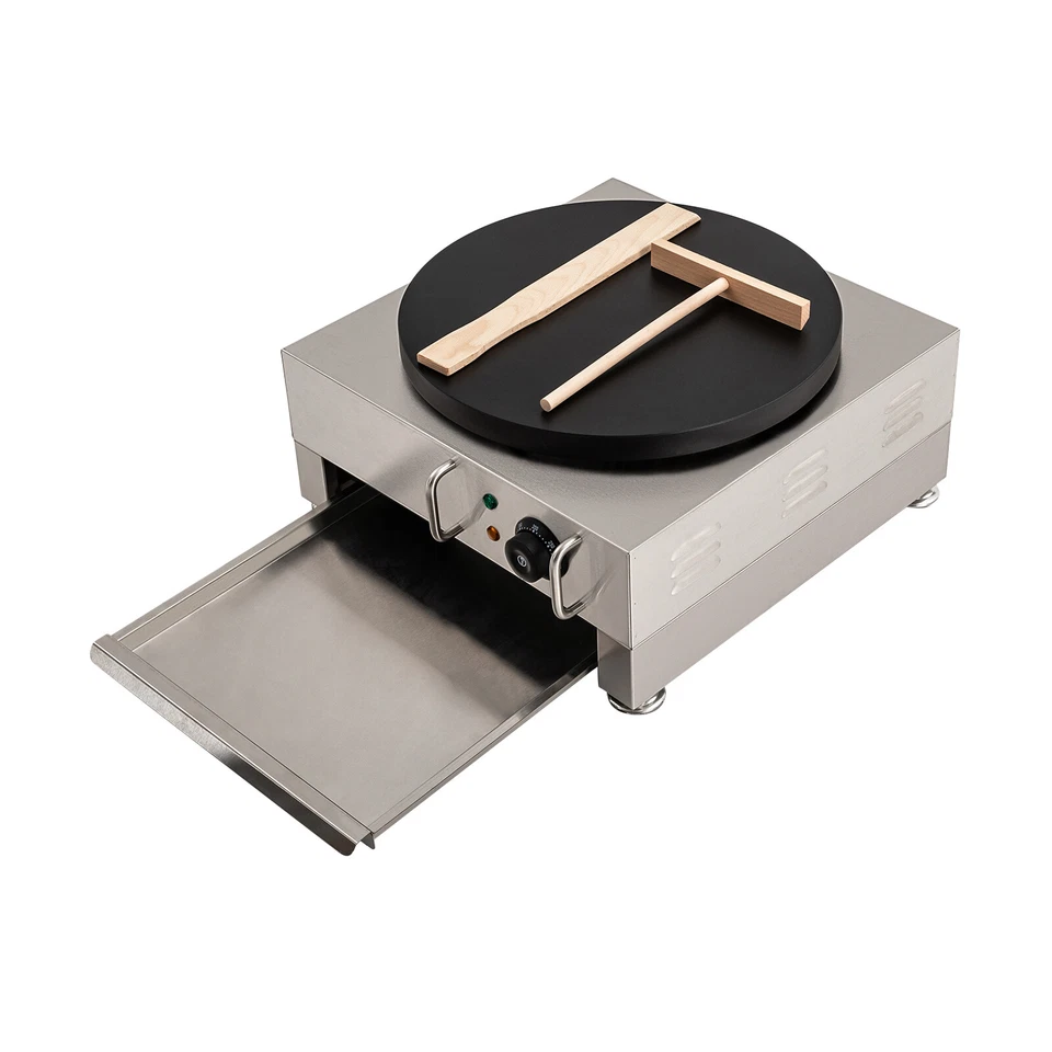 Máquina eléctrica para hacer crepes y panqueques de 2200 W 16 pulgadas control de temperatura Foto 3 de 4