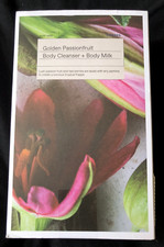 Image of Korres Golden Passionfruit 250ml Body Cleanser & 200ml Body Milk - NEW & Boxed