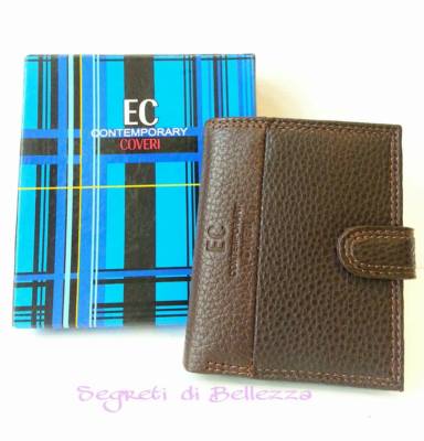 PORTAFOGLIO VERTICALE MINI COVERI CONTEMPORARY IN ECOPELLE COLOR