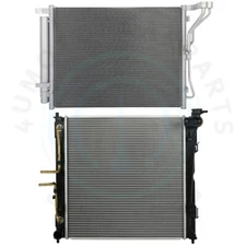 Radiator & AC Condenser Cooling Kit For 2011-15 Kia Optima 11-12 Hyundai Sonata