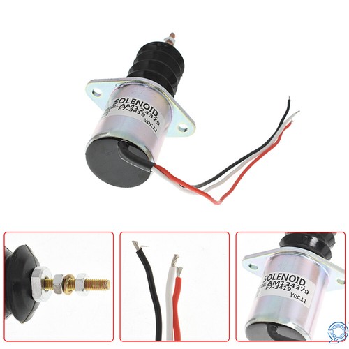 Fuel Shut-off Solenoid am124379 Replace for Deere John F915 F925 F935 415 455 - Picture 5 of 6