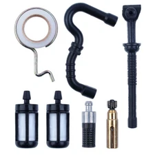 Oil Pump Worm Gear Fuel Line Oil Line Filter Kit For STIHL 017 018 MS170 MS180