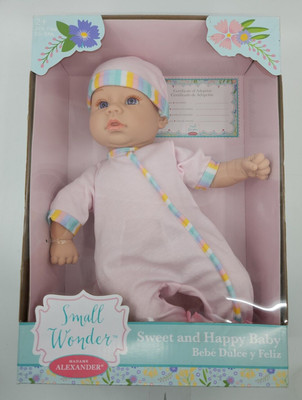 Madame Alexander Small Wonder 14''  Sweet and Happy Baby Doll  - pink NIB