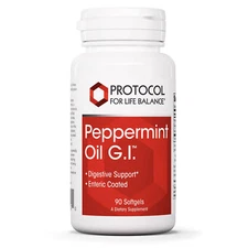 Protocol Peppermint Oil G.I. Digestive Support, Ginger & Fennel Oils 90 Softgels