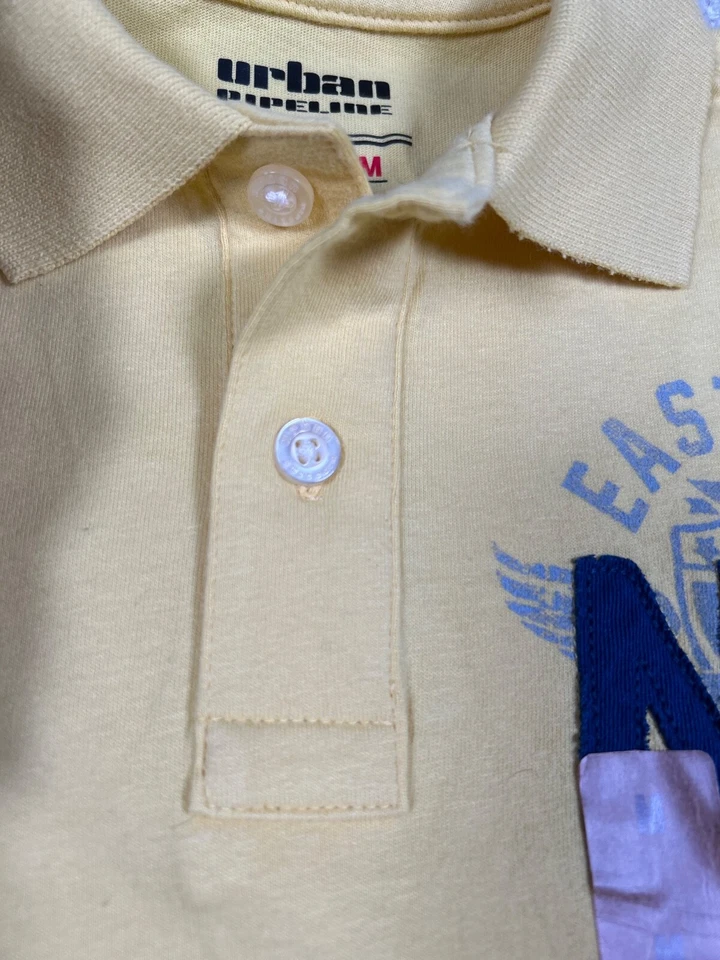 Nuevo Polo Urban Pipeline Niños Talla M Amarillo Manga Corta 1448GRD Foto 3 de 4