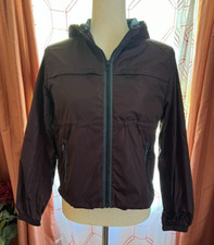 Prada women's lightweight nylon jacket full zip purple & blue sz 38 (US 4) EUC