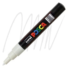 Posca Markers, Paint Marker, White Paint, 1M Extra Fine Tip, Opaque Ink, Acrylic