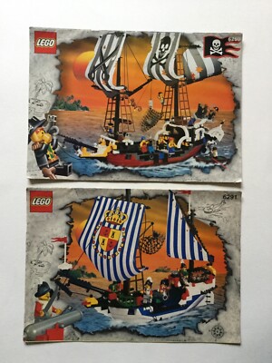 Lego Pirates Redbeard Runner 6290 Armada Flagship 6291 Reissue