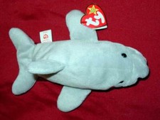Ty Beanie Baby 1993 : Flash - Baby Dolphin Plush - Retired - #4021