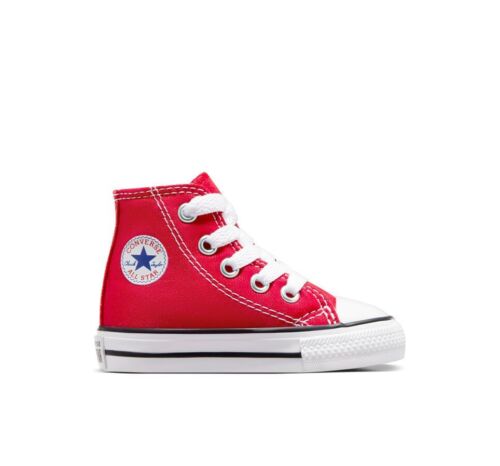 Toddler Converse Chuck Taylor All Star Core Hi Top 7J232 Color Red Brand New - Afbeelding 1 van 7