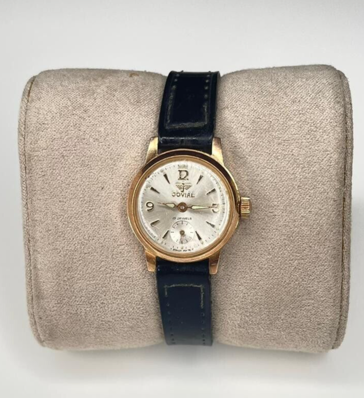 VINTAGE JOVIAL 281053 WOMEN HAND WATCH SWISS MADE ST STEEL MANEUAL
