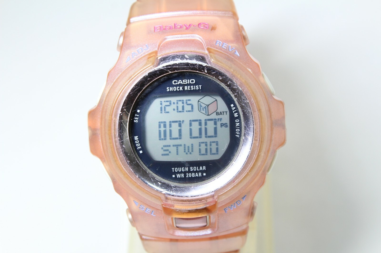 CASIO BGR-302PP pink clear band casual Baby-G shock resistant Puppy Watch Japan