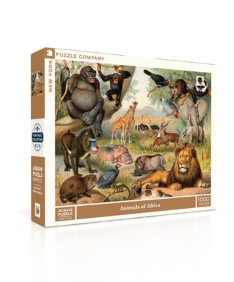 Animals of Africa 1000 Piece Jigsaw Puzzle NYPC New