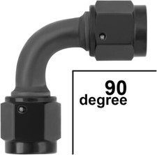 6AN Female to 6AN Female 90 Degree Swivel Coupler Union Fitting Adapter Aluminum