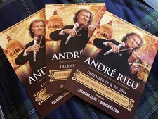 ANDRE RIEU- WEMBLEY ARENA 2014- CONCERT FLYERS X 3