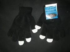 True Gear Touch Gloves, Use on Phone Screen, Black, OSFM, New w/Tags