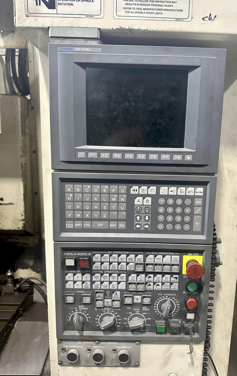 Okuma MC-V4020 CNC Vertical Machining Center, 40 Okuma MC-V4020 CNC Vertical Machining Center, 40