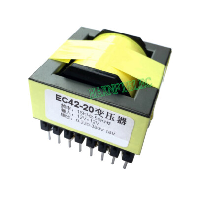 Dual 12V To 0-220V-380V 18V 800W EC42-20 High Frequency Transformer Inverter