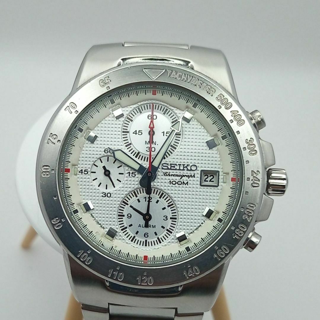 SEIKO Seiko Chronograph 7T62-0CB0 Quartz Silver/White Dial SEIKO Seiko Chronograph 7T62-0CB0 Quartz Silver/White Dial