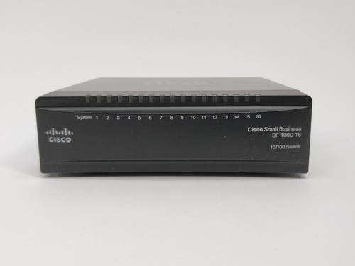 CISCO SF100D-16 16-Port Bureau 10/100 Commutateur - Photo 2/8