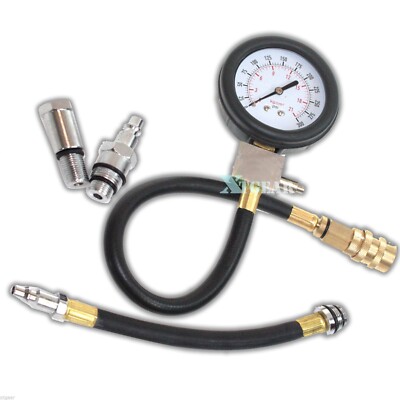 Auto Motor Multi-Function Gas Engine Compression Cylinder Pressure Gauge Tester