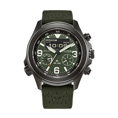 Citizen Promaster JV1005-02W Eco - Drive Combination 200M Polyester Sapphire