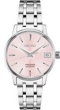 Seiko Presage Automatic Pink Dial Stainless Steel Women’s Watch SRP839