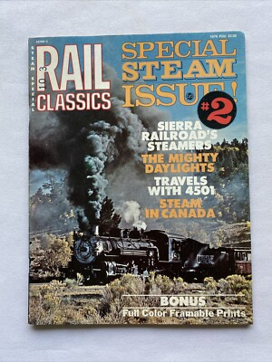 #ad #ad 1976 Steam Special Rail Classics Magazine Steam In The Sierras CP196 $16.49
