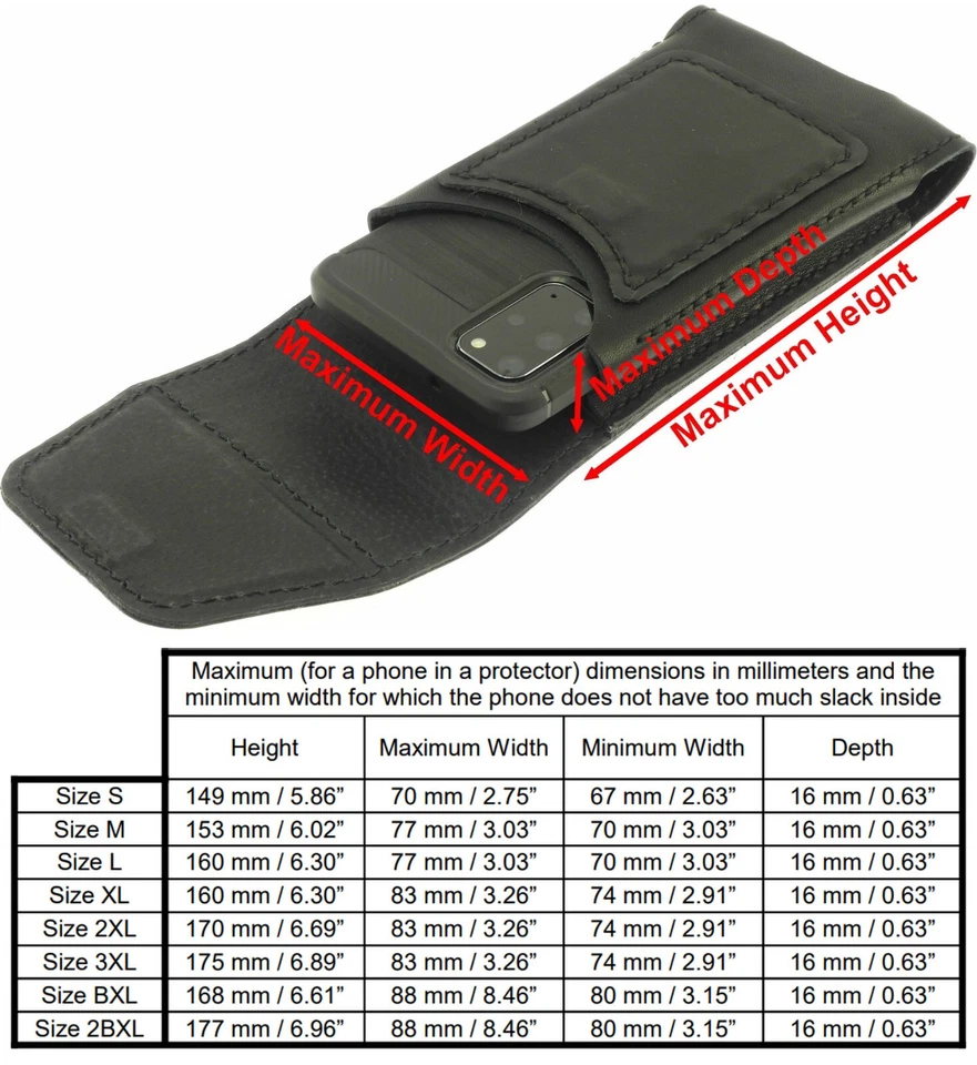 DACO VERTICAL HAND SEWN OF COWHIDE POUCH CASE COVER FOR XIAOMI WITH PROTECTOR - Image 2 of 4