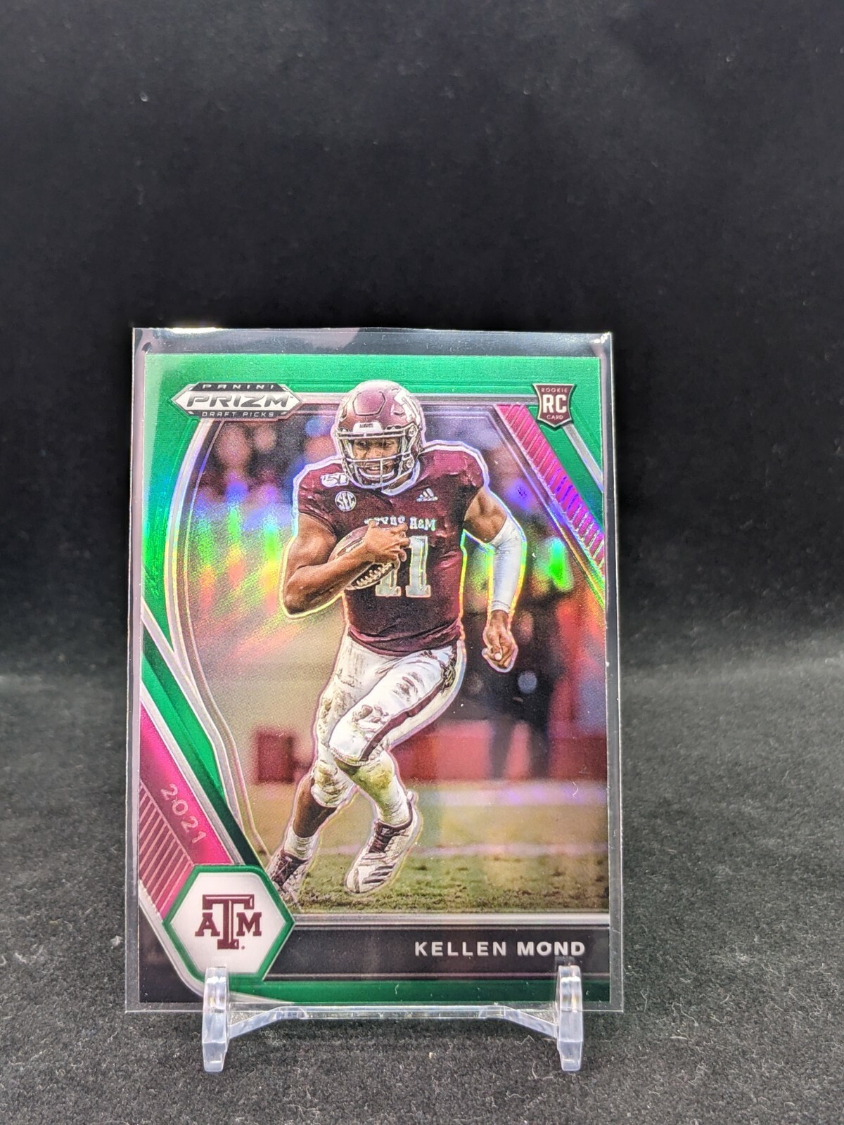 2021 Panini Prizm Draft Picks Green prizm Kellen Mond #132
