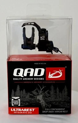 QUALITY ARCHERY DESIGNS QAD Ultra Rest Integrate MX2 RH Arrow Rest Free Knife Included New