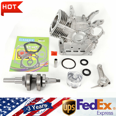 #ad Engine Block Rebuild Fits Honda GX390 13HP Connecting Rod Piston Gear Crankshaft $125.68