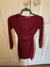 red evening dress size 6