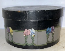 Antique Pantry Box Folk Art Bentwood Wood Vintage Paint Beautiful AAFA