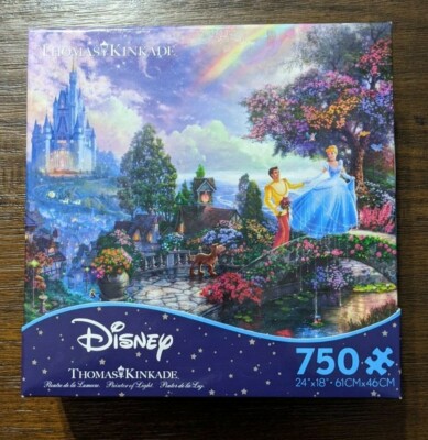Ceaco 750 PC Puzzle DISNEY Thomas Kinkade ''Cinderella Wishes Upon A Dream'' NEW!