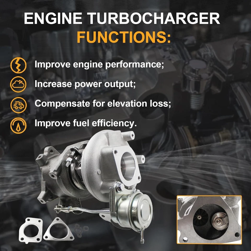 Upgrade Turbo Turbocharger 49335-00850 For 2011-2017 Nissan Juke 1.6L MR16DDT - Imagem 3 de 4