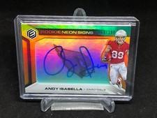 ANDY ISABELLA 2019 PANINI ELEMENTS ORANGE NEON SIGNS ON CARD AUTO RC #D /199
